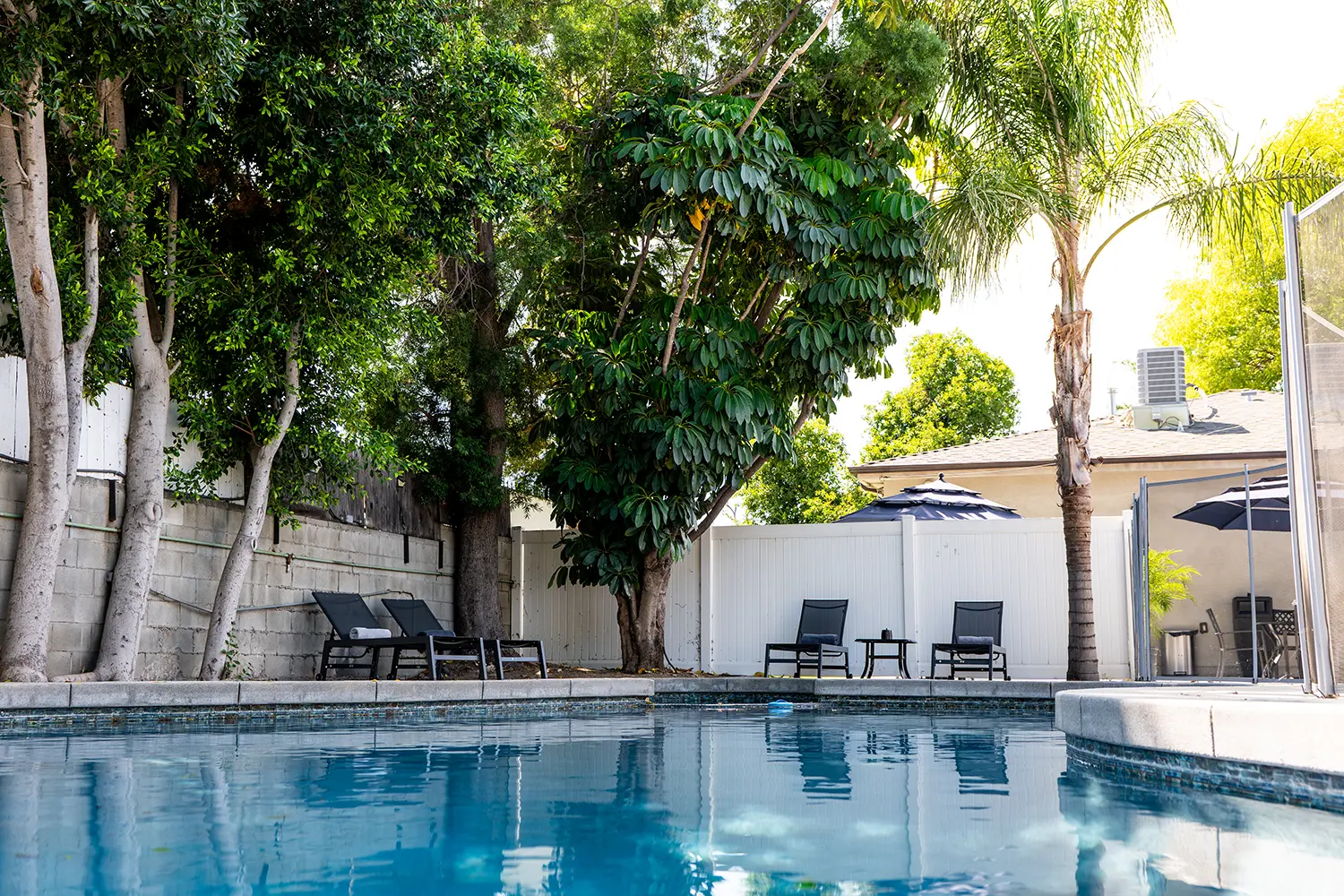 Outdoor relaxation area at Peaceful Life Recovery